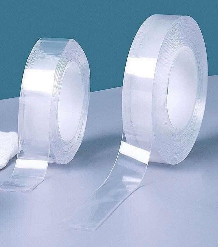 Băng Keo 2 Mặt Siêu Dính - Dài 5M - LOẠI MỎNG