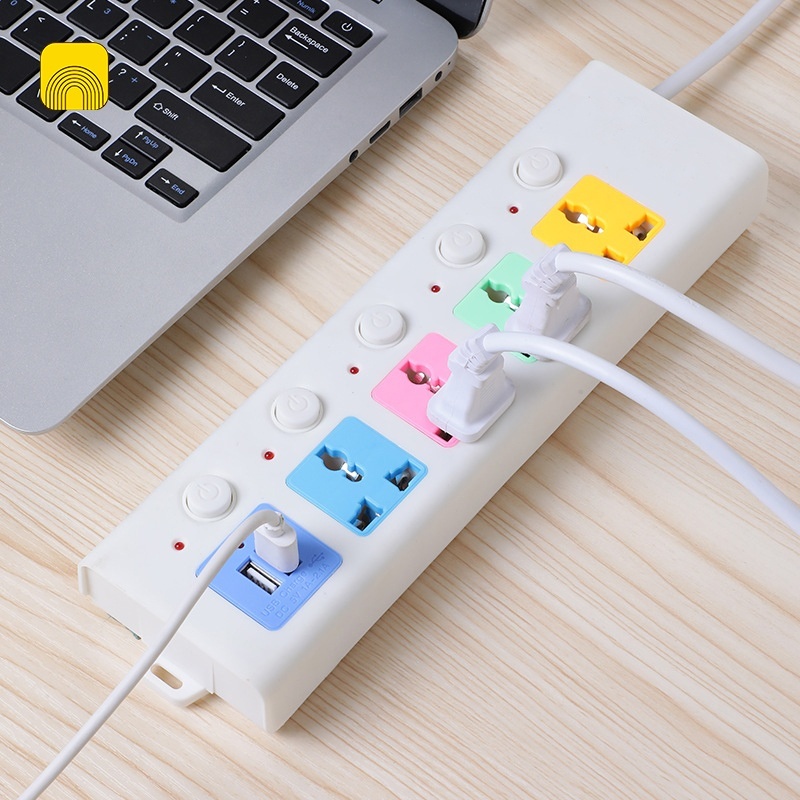 Ổ cắm điện 4m đa năng kèm sạc USB tiện lợi, an toàn