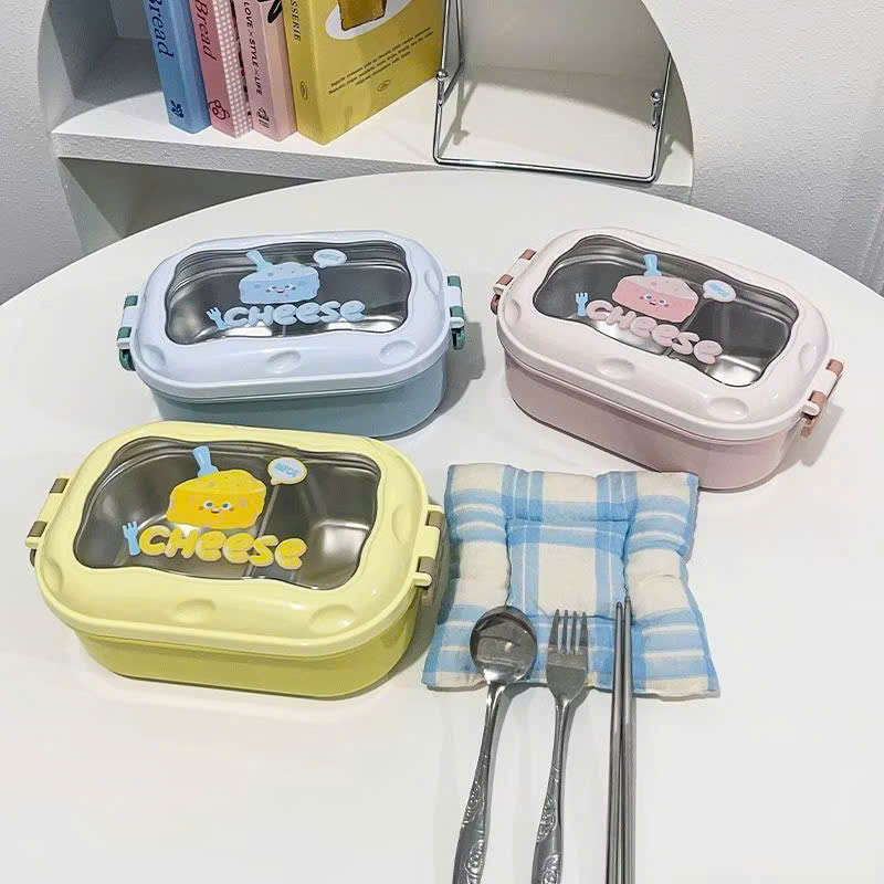 Hộp Cơm Inox 2 Ngăn CHEESE